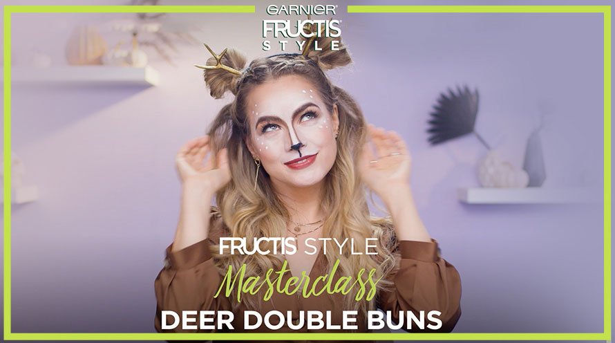 deer double buns hairstyle - header